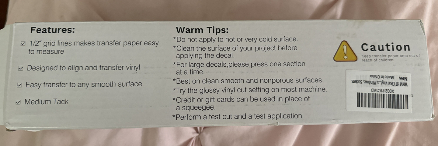 Transfer tape for vinyl - 50FT roll image indicator(2)