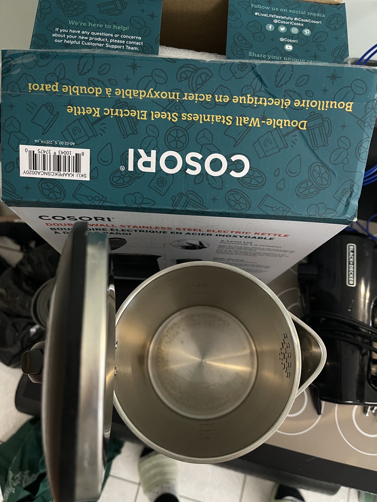 Cosori Stainless steel electric kettel - photo 2