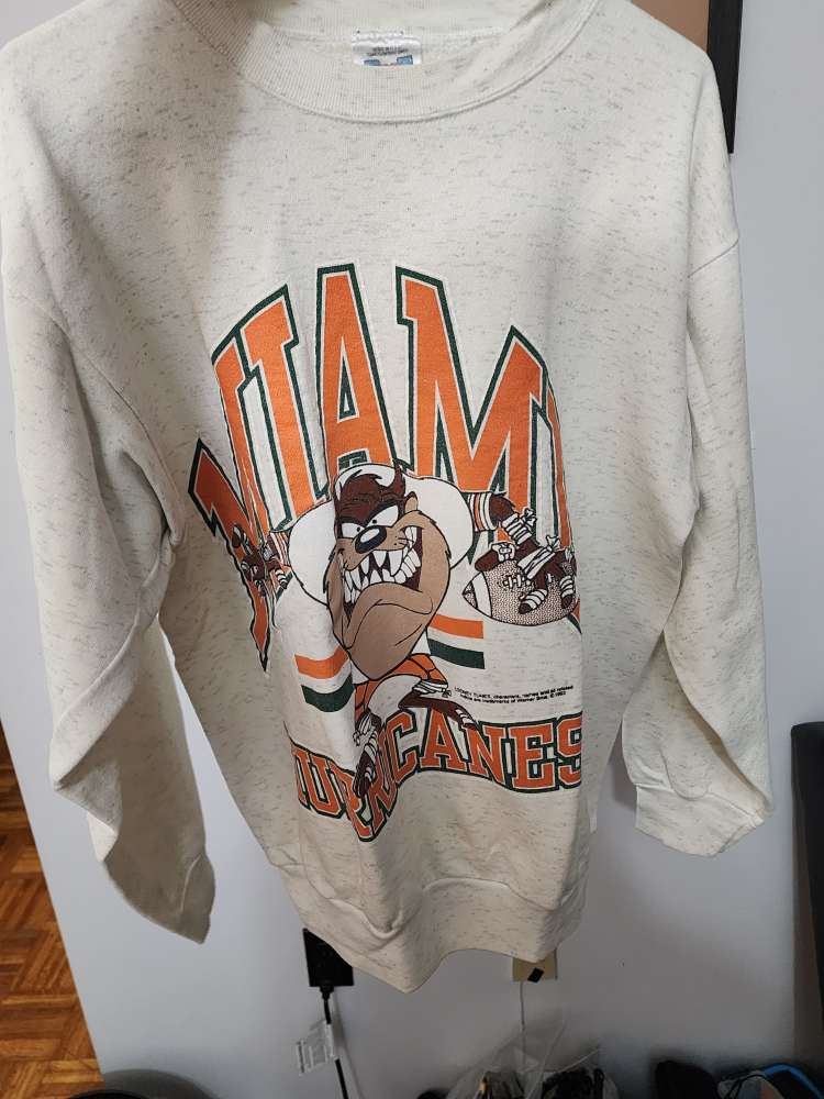 Vintage Miami Hurricane crew neck thumbnail