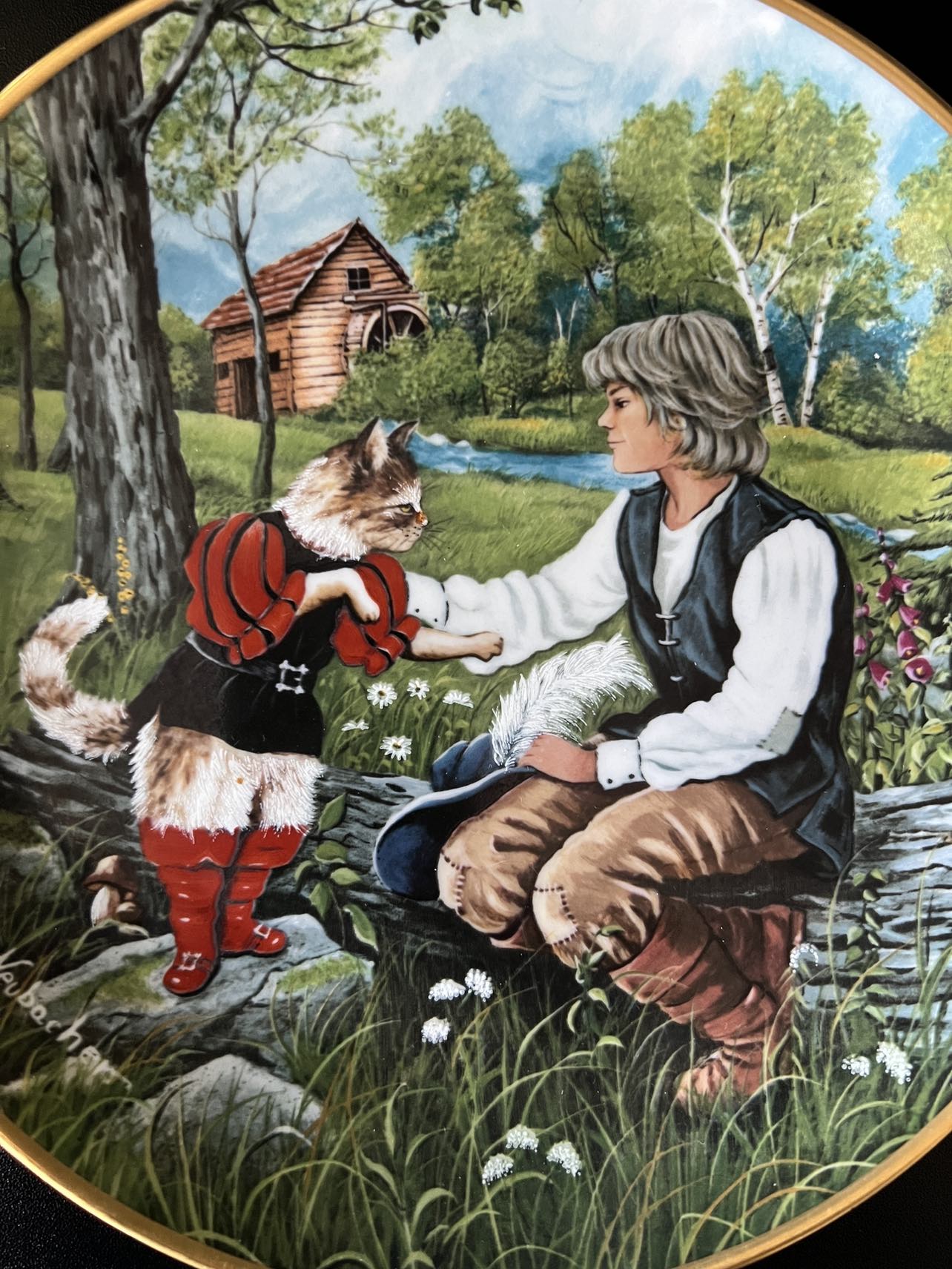 Puss In Boots Porcelain Decorative Plate image indicator(6)