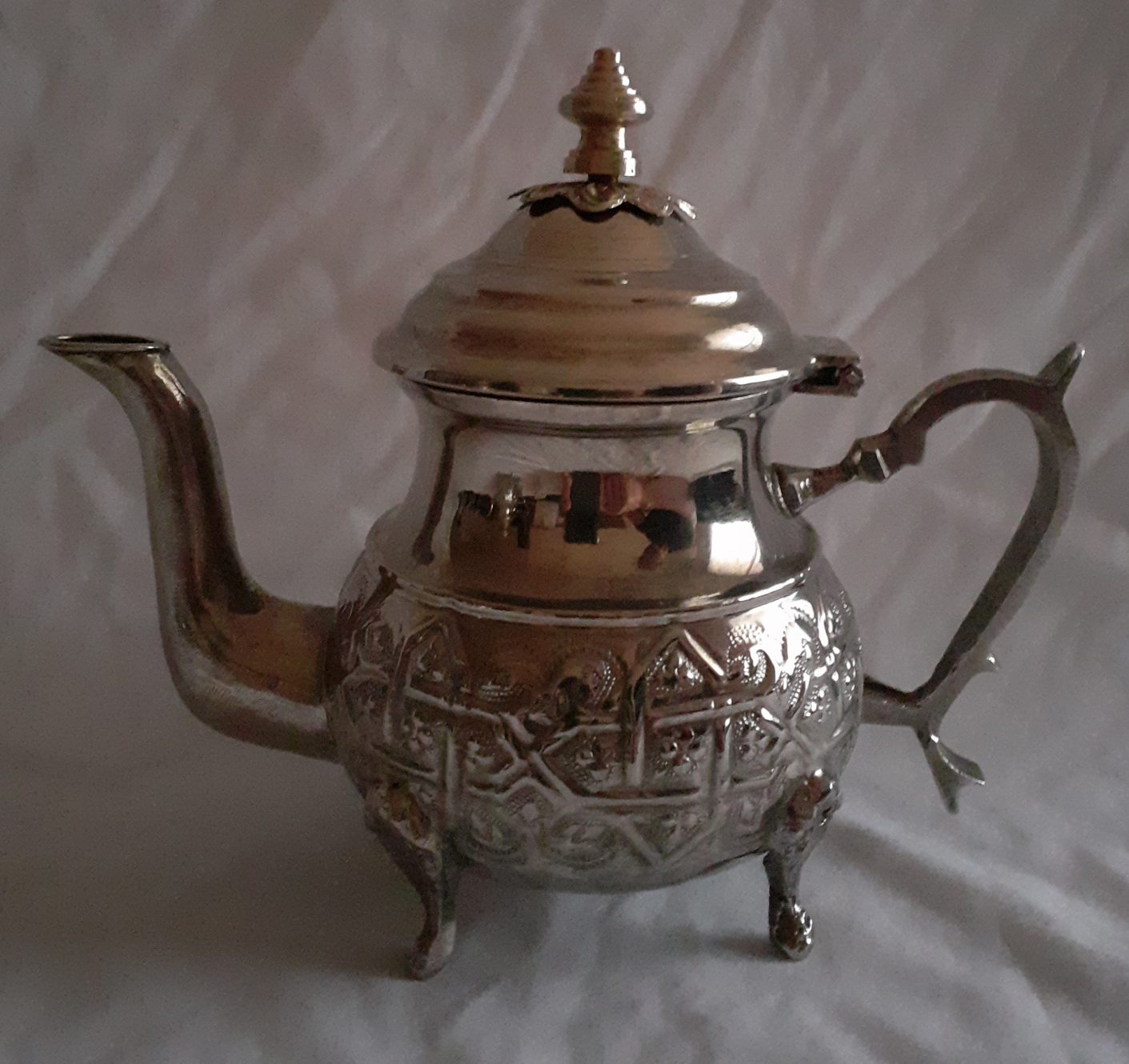 Vintage Silver Plated Moroccan Teapot thumbnail