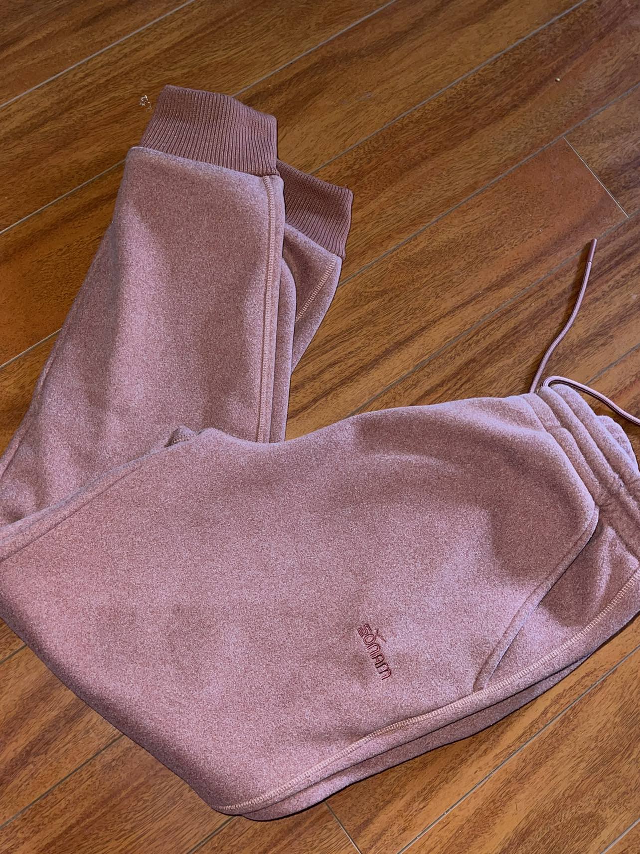 Peach joggers