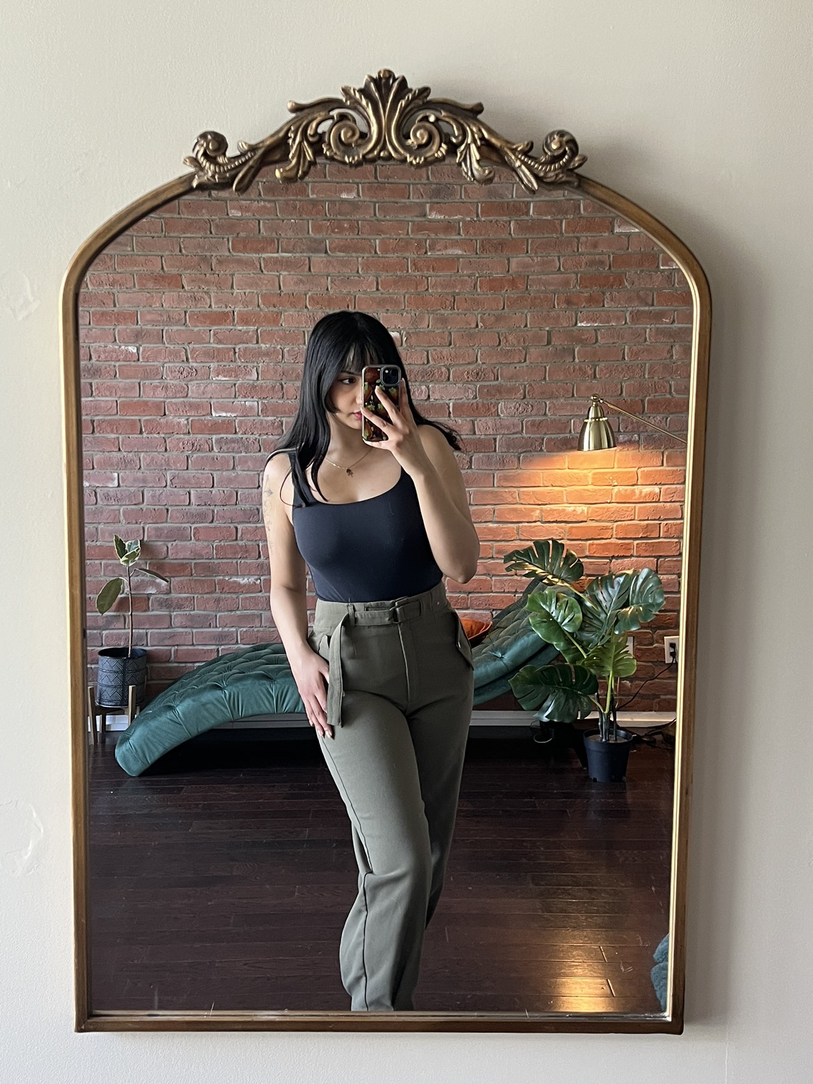 Dynamite Anja Belted Barrel Leg Pant image indicator(2)