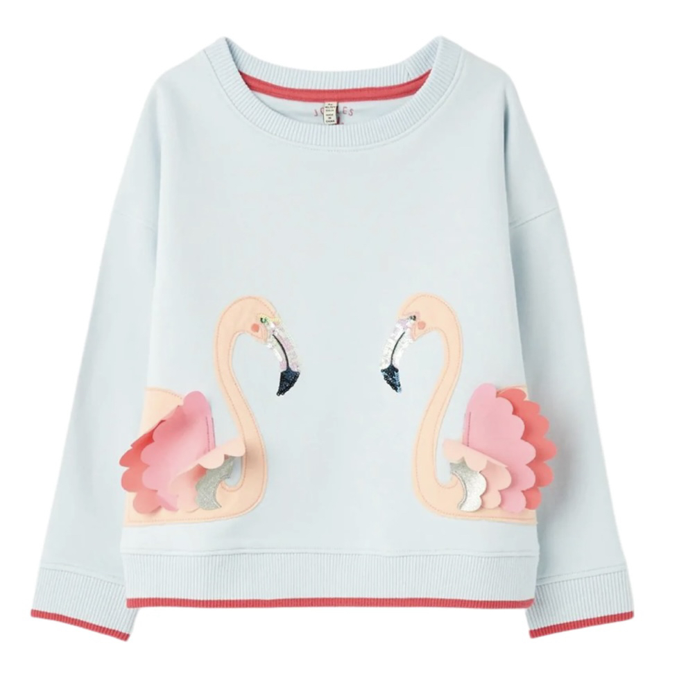 Joules Flamingo Sweatshirt 6Y BNWT thumbnail