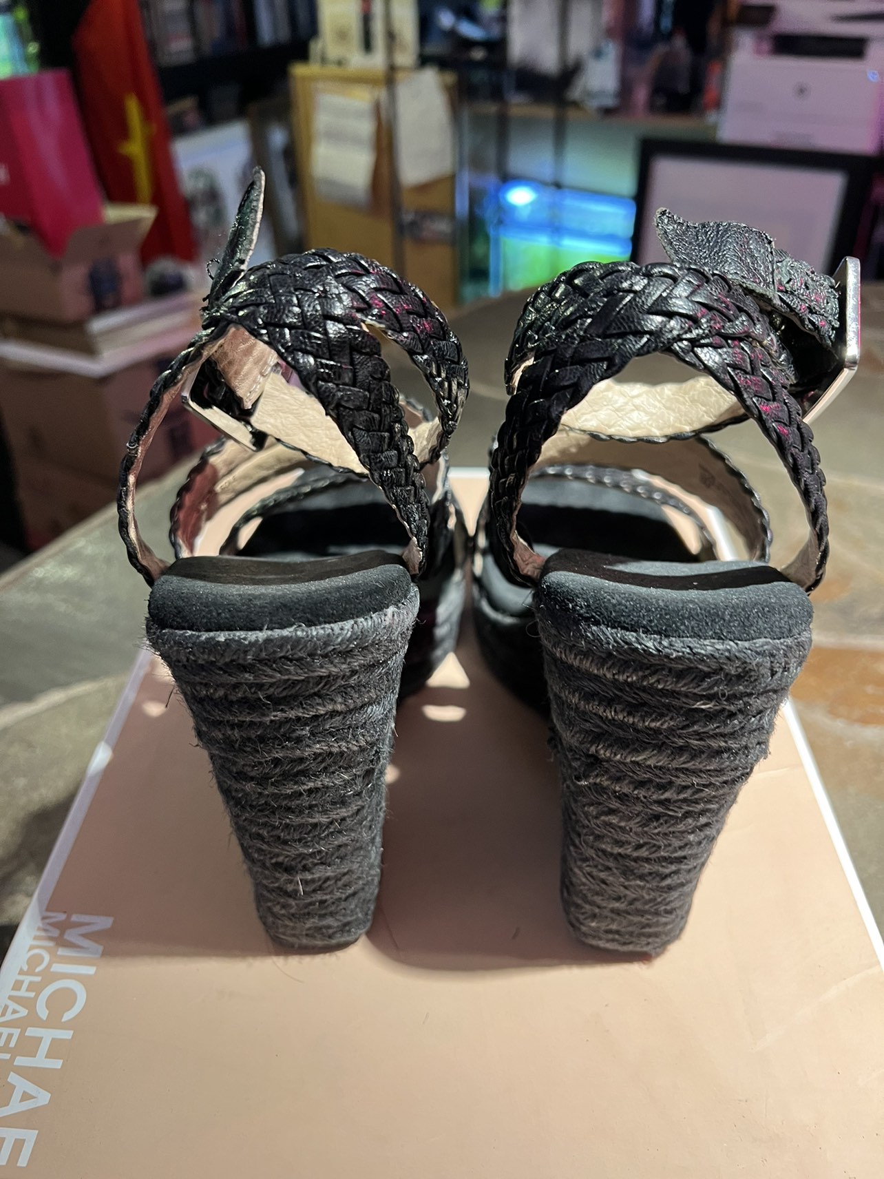 Michael Kors Camel Square Toe Mule High Heels (Women’s 6)(LNIB) image indicator(3)