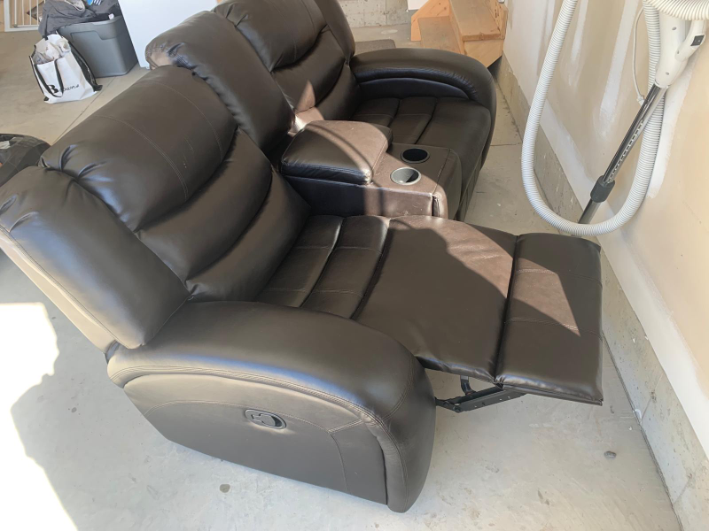 Faux Leather Recliner - photo 2