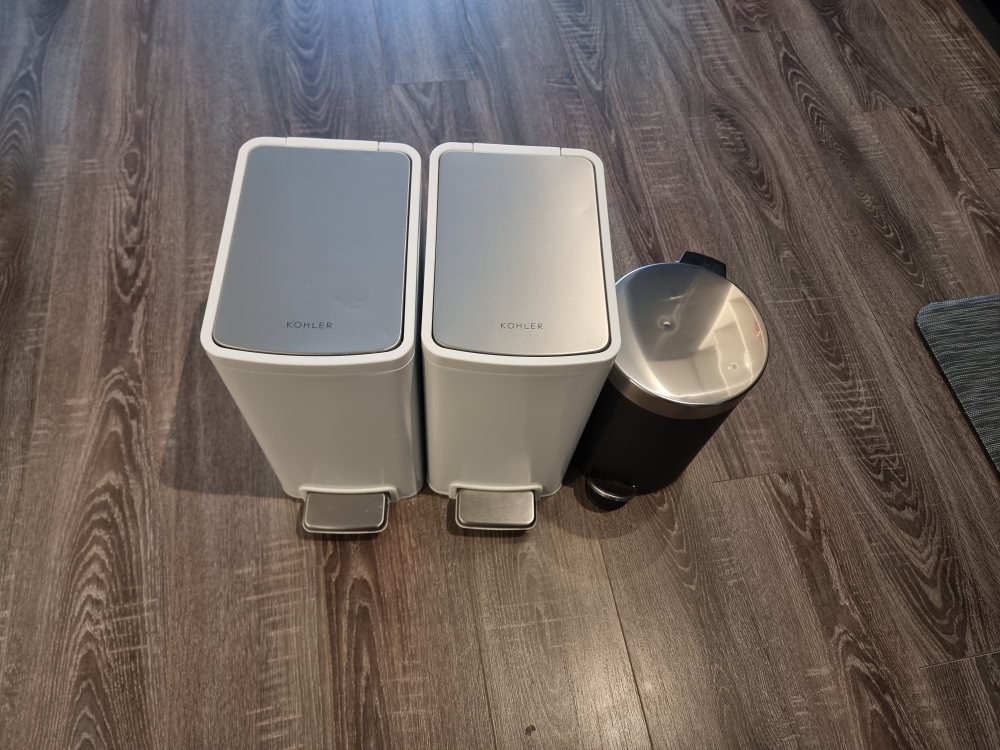 set of three dust bins - Kohler / IKEA set of three