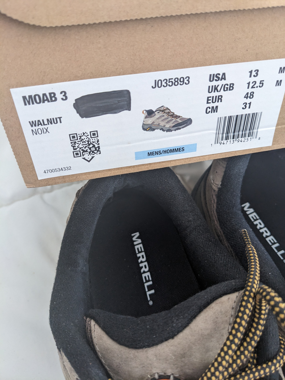 Merrell Moab 3 hiking mens shoes size 13 - $34- Westend image indicator(4)