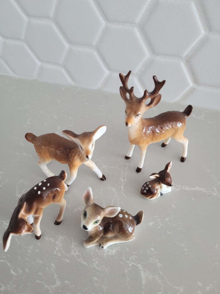 Adorable Ceramic Deer Family - photo 2