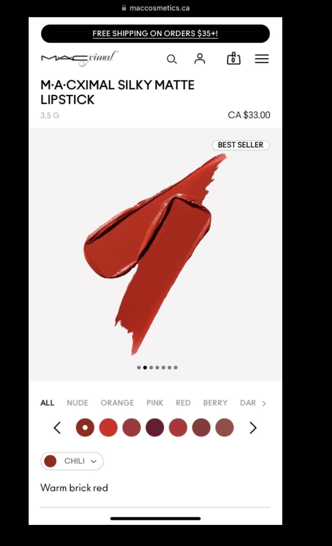 M•A•C Lipsticks, Lipgloss & Makeup Bag (Full sizes) image indicator(6)