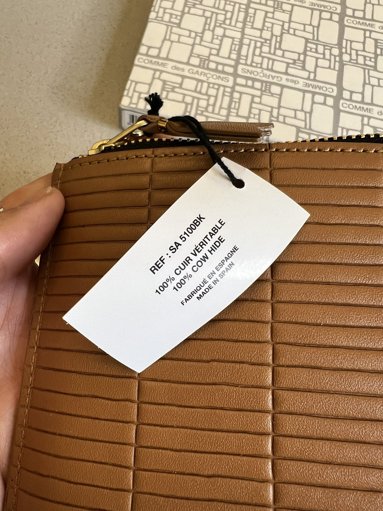 CDG large Tan Pouch - photo 5