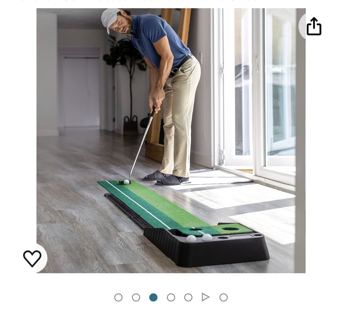 Golf Green Portable Putting Mat, Driver. Balls - photo 4