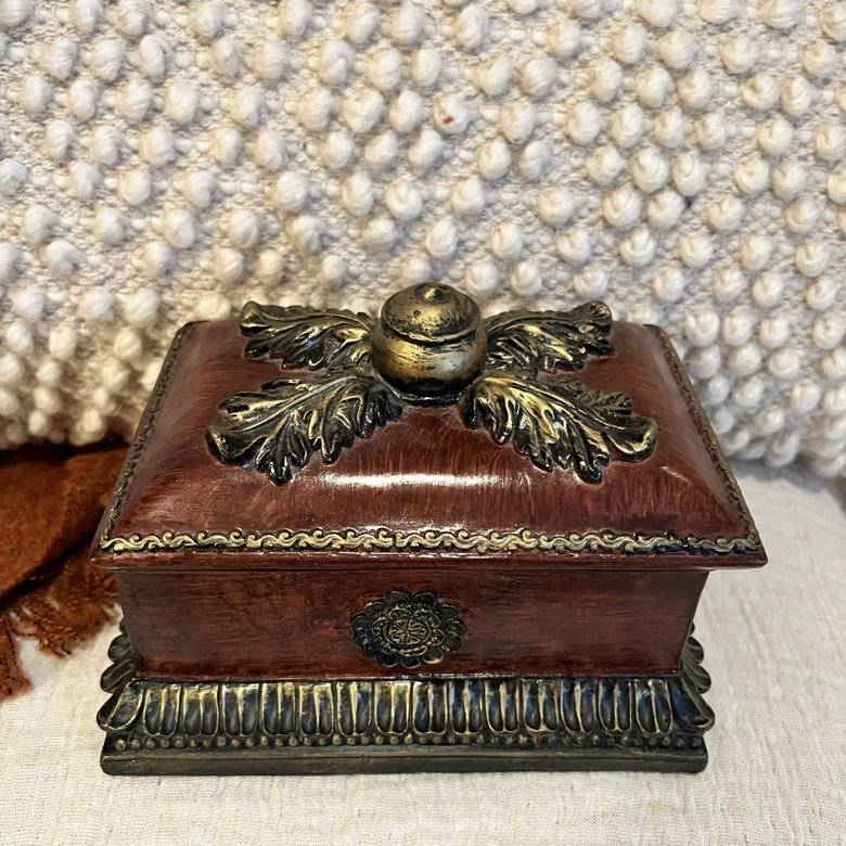 Decorative Trinket, Jewelry Box with Lid - photo 3