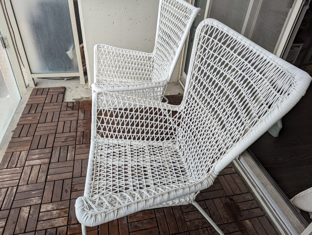 Two Patio Chairs (Ikea Hogsten)