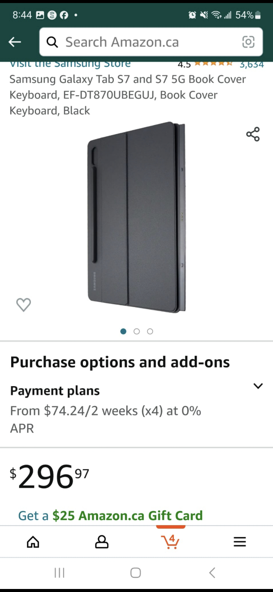 book cover keyboard for Samsung galaxy tab S7 image indicator(4)