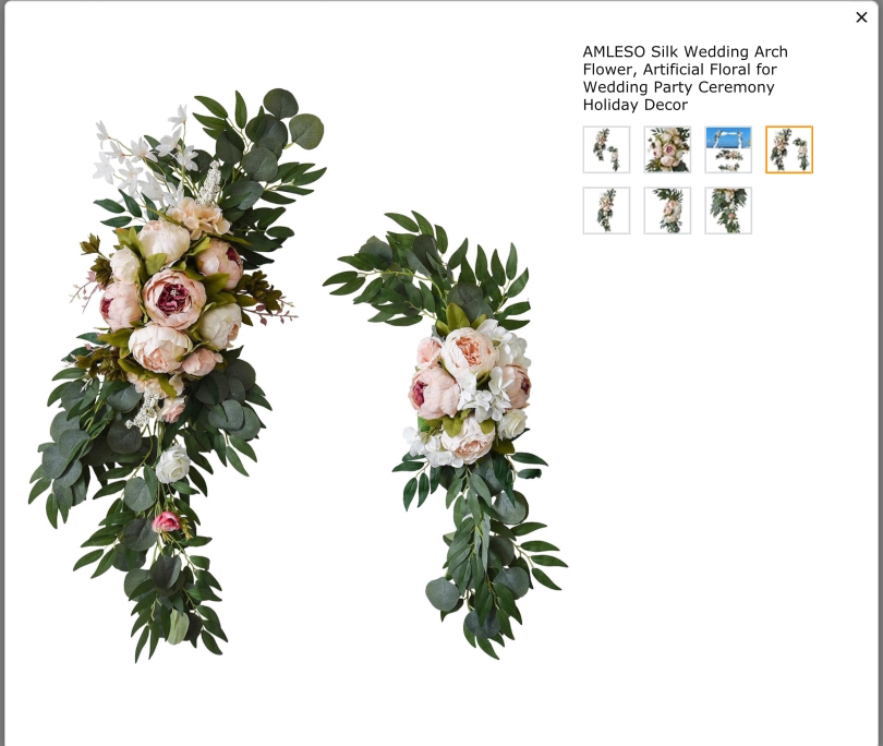 Wedding decor arch flowers
