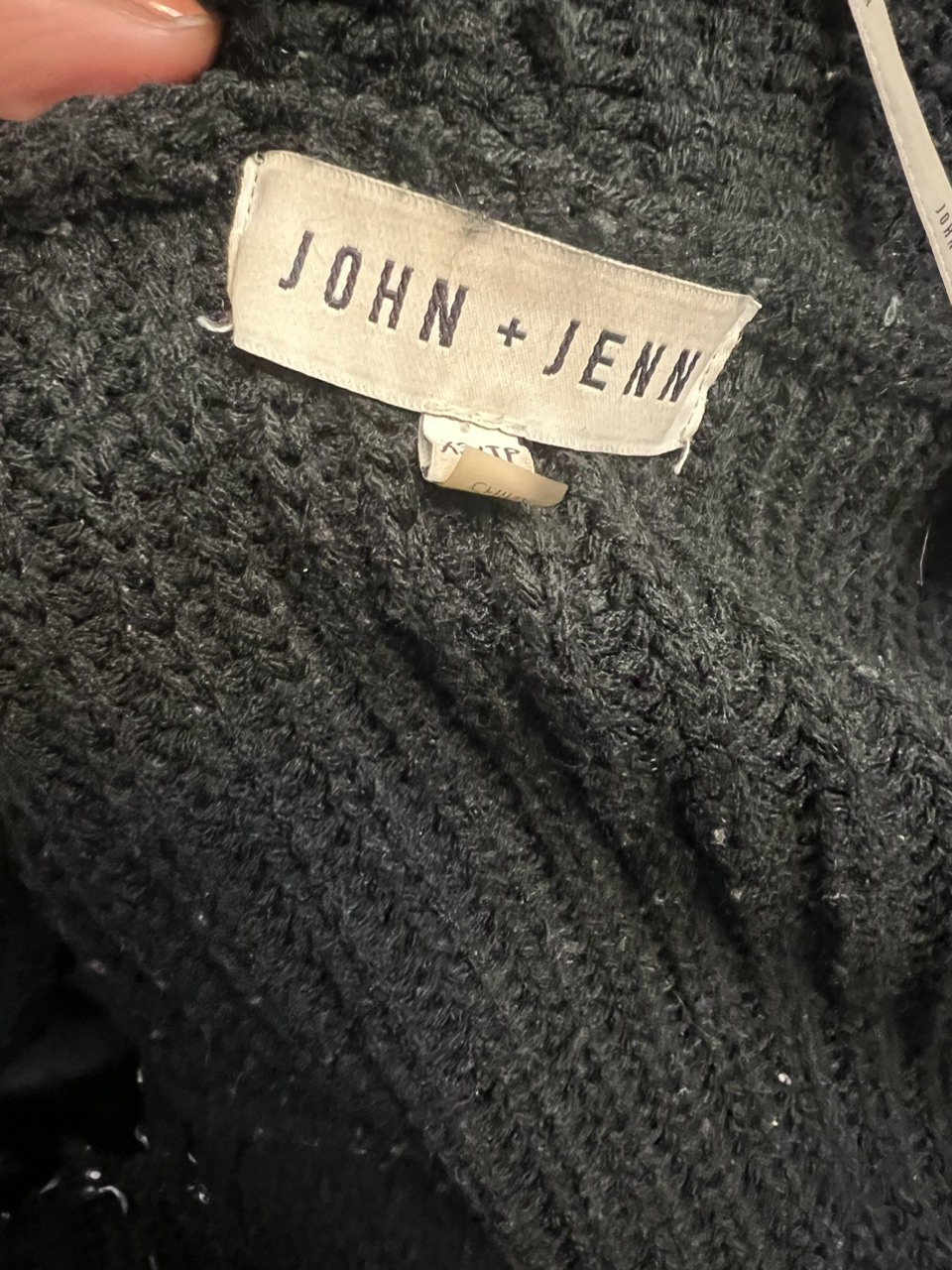 🥕John + Jenn pleather sleeve cardigan. #freecycle thumbnail