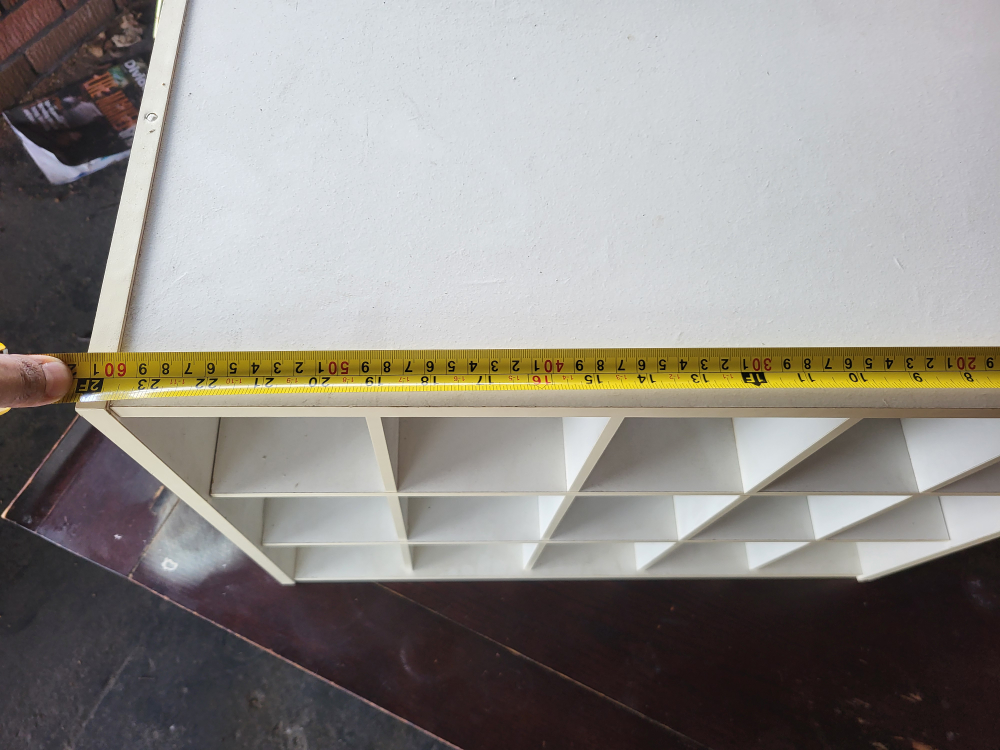 White Hole Storage Organizer Organization Divider Cabinet Rack - photo 2