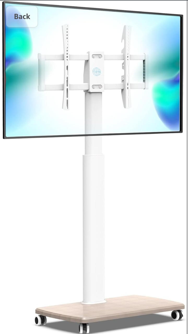 Rolling TV stand with swivel mount - Brandnew thumbnail