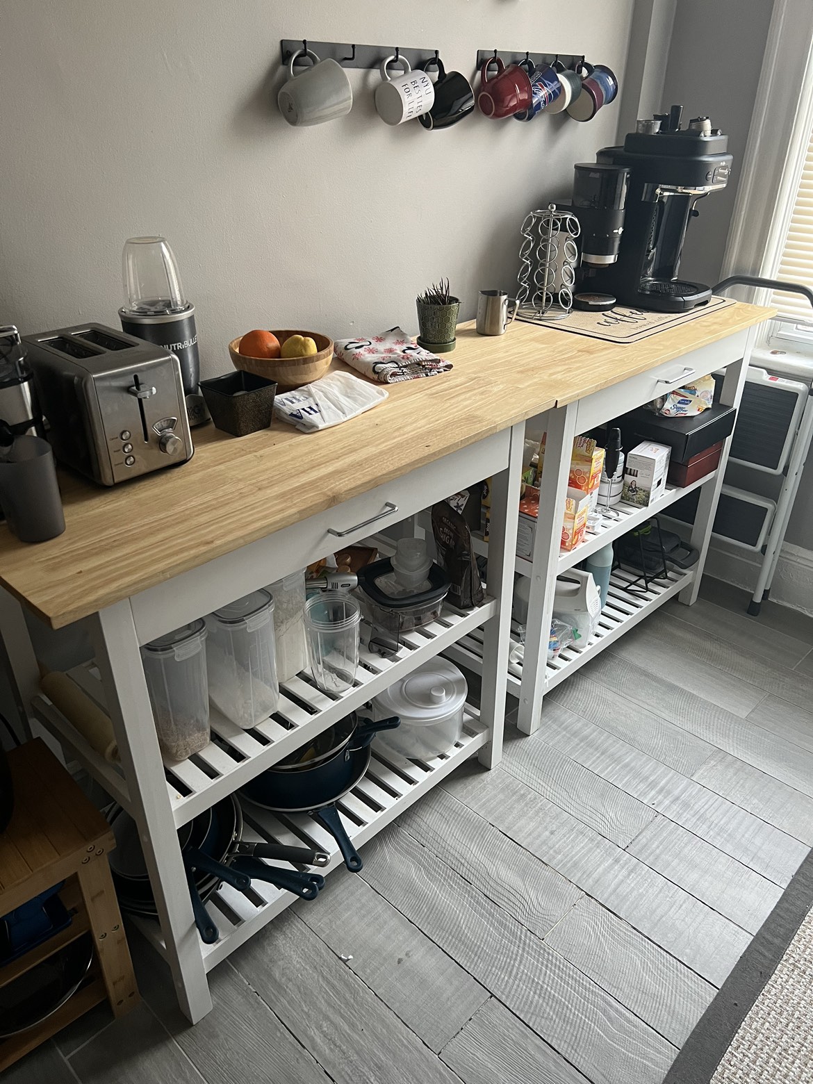 Two- Casual Home Solid Hardwood Top, kitchen Island - photo 2
