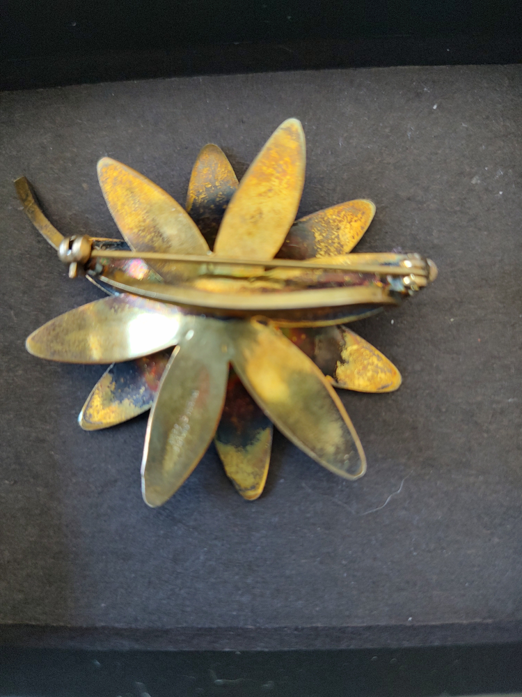 Vintage Norwegian Silver Enamel Brooch image indicator(2)