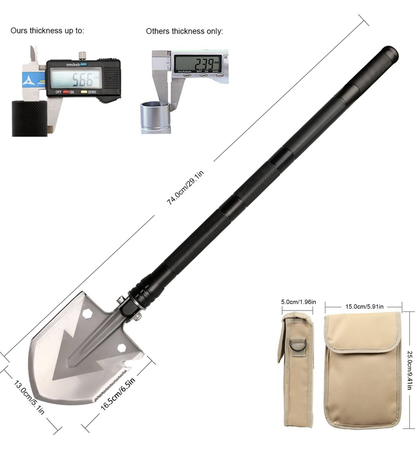 New Military / Multifunctional Gardening Shovel image indicator(4)
