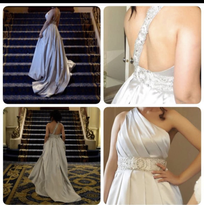 Gorgeous long train dress purchased from ethos for $1500