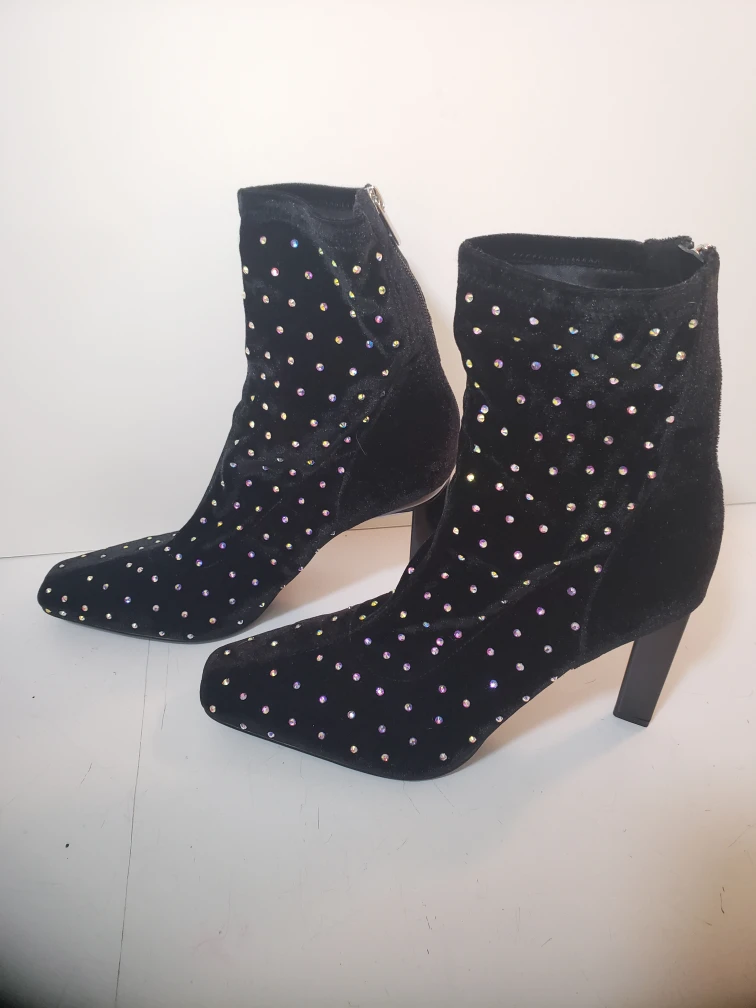 sparkly high heel boots size us 11 4/inch heel - photo 2
