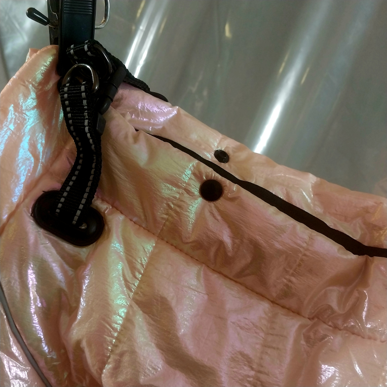 Gorgeous Shiny Dog Puffer Jacket with Legs image indicator(2)