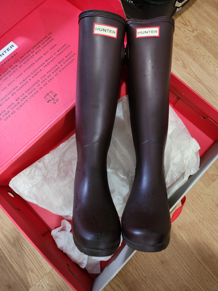 Tall hunter rainboots with box size6 image indicator(3)