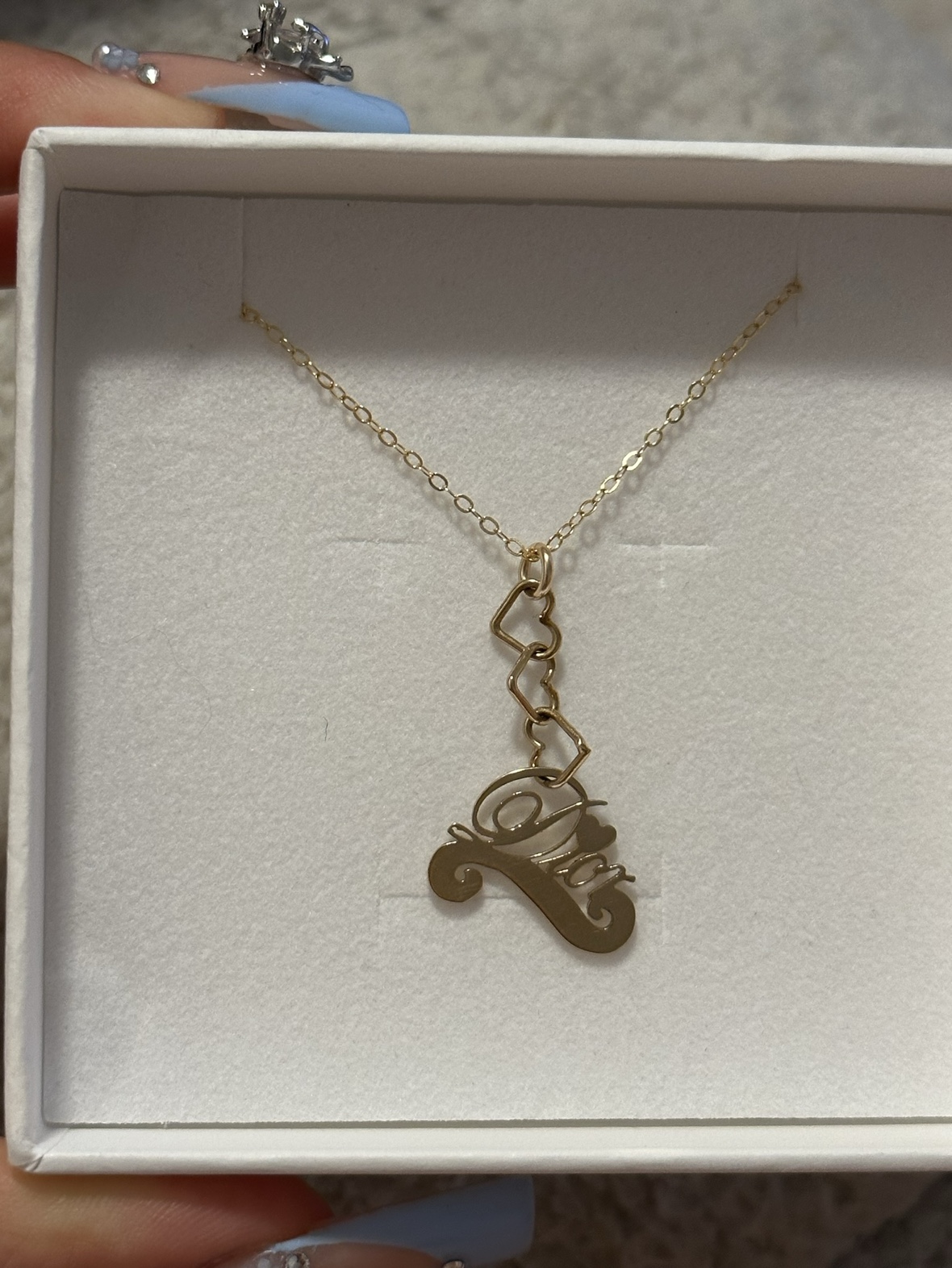 Authentic dior REPURPOSED necklace