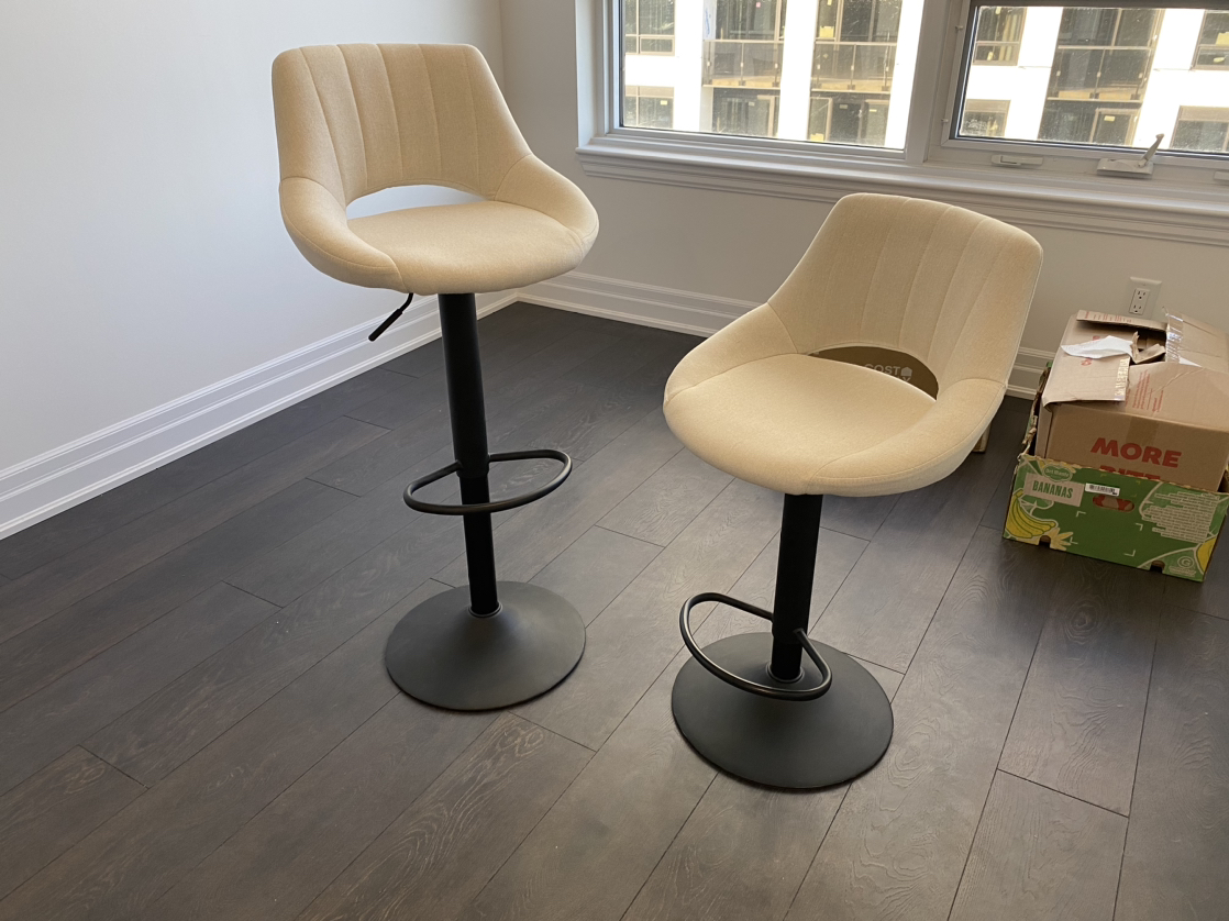 Bar Stools Set of 2 with Adjustable Height - photo 3