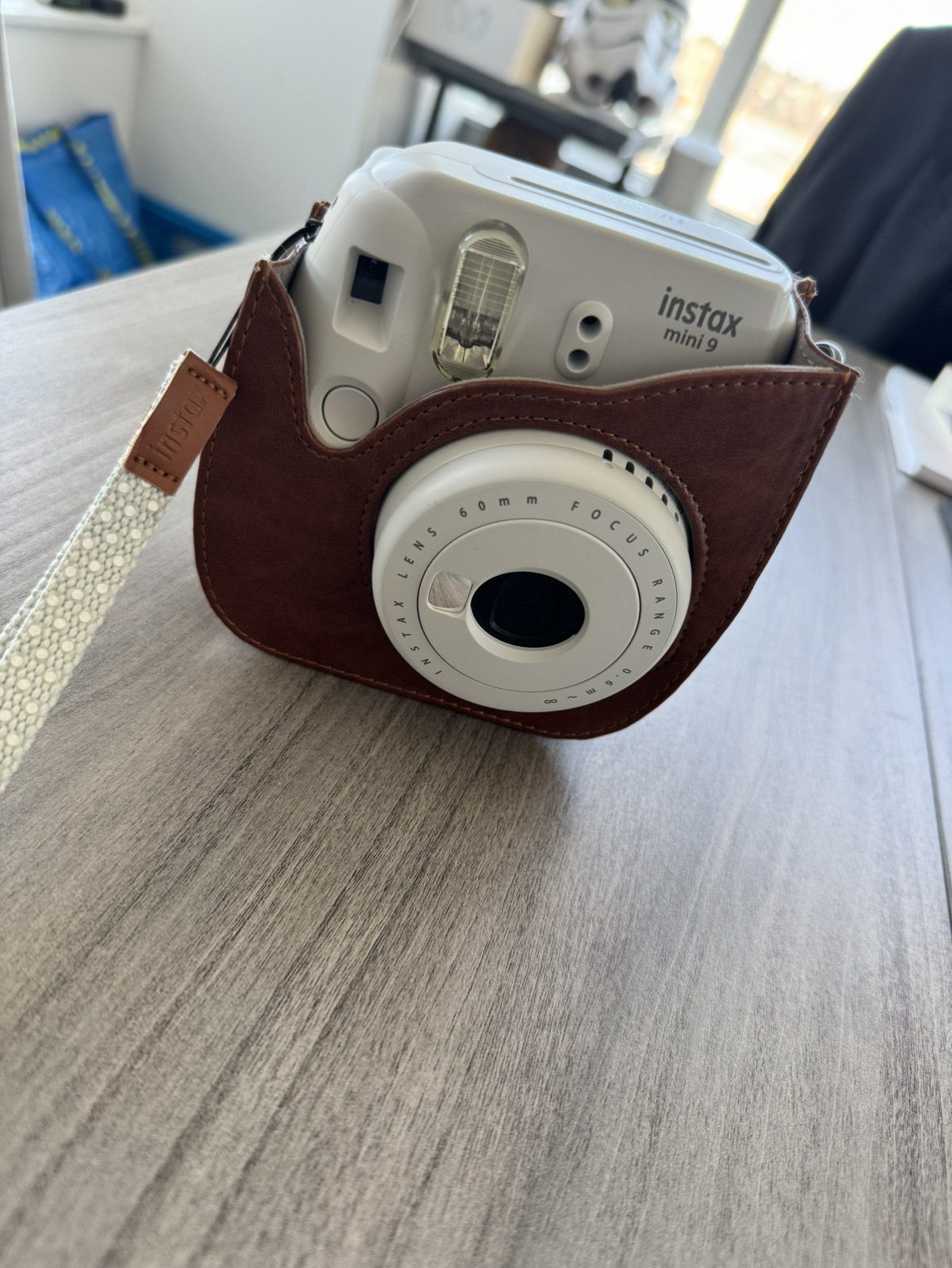 Instax Mini 9 Instant Camera w/ Vintage leather case thumbnail