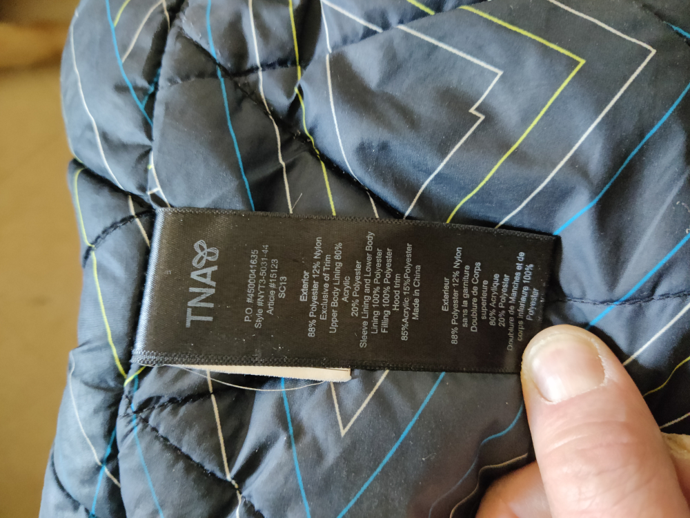 TnA's "Aspen" winter jacket, black, size medium image indicator(5)