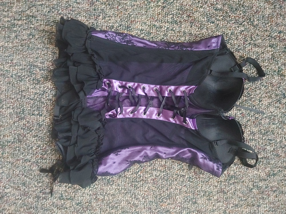 Purple lace corset - photo 2