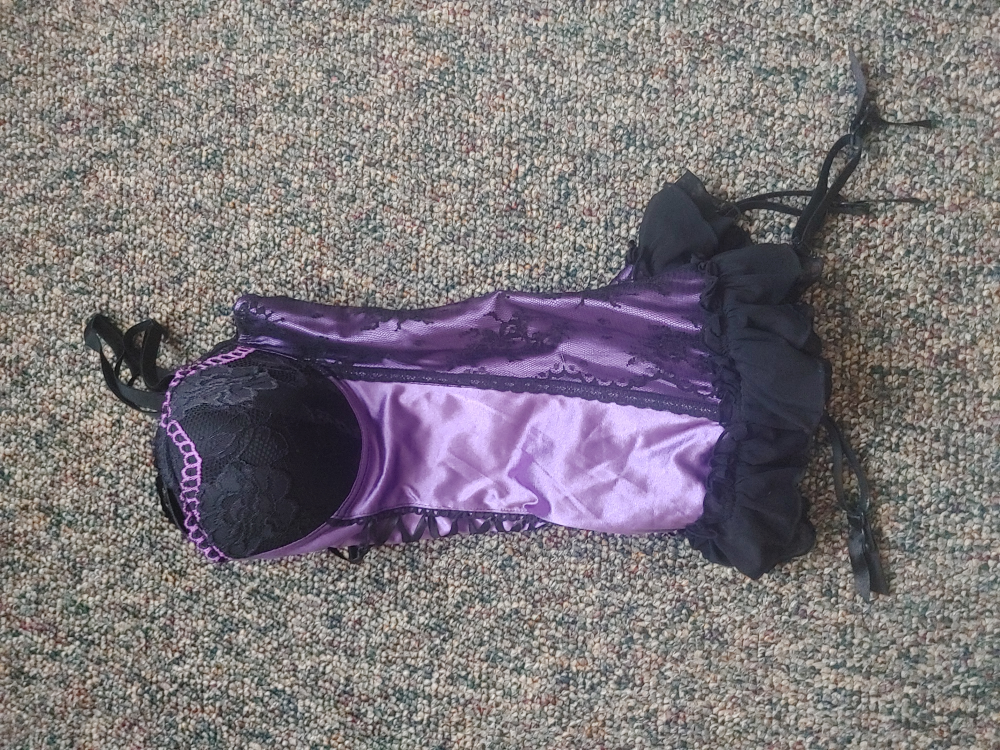 Purple lace corset - photo 3