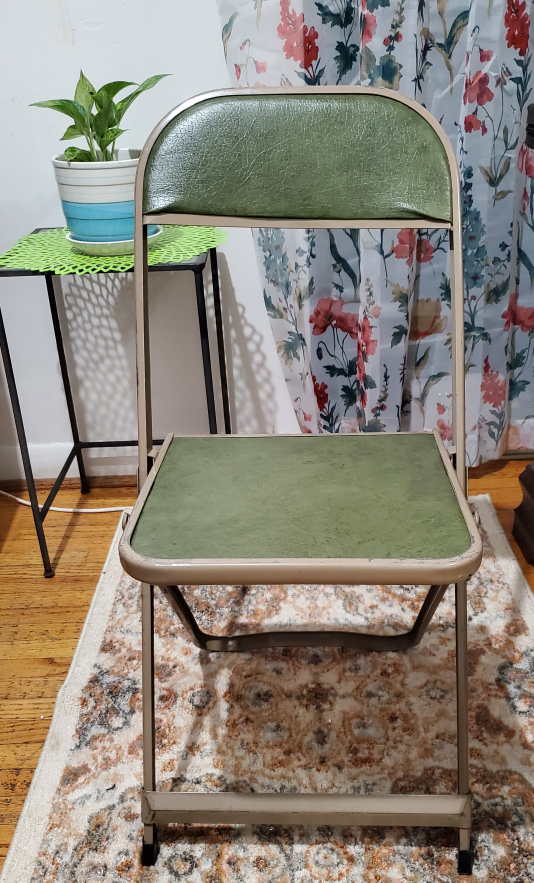 Two solid metal chairs - photo 2