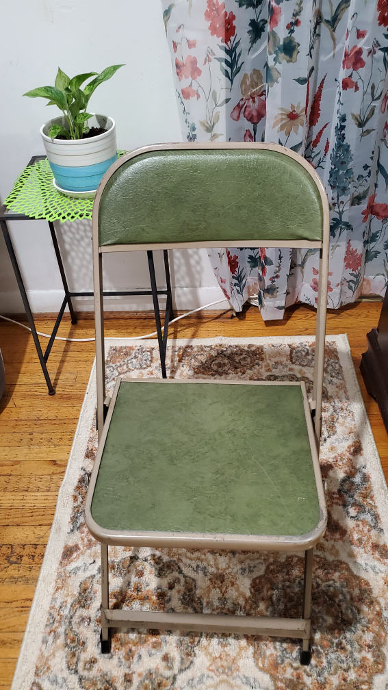 Two solid metal chairs - photo 4