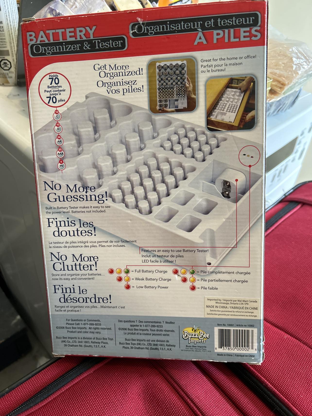 Battery organizer/ tester  #Freecycle image indicator(3)