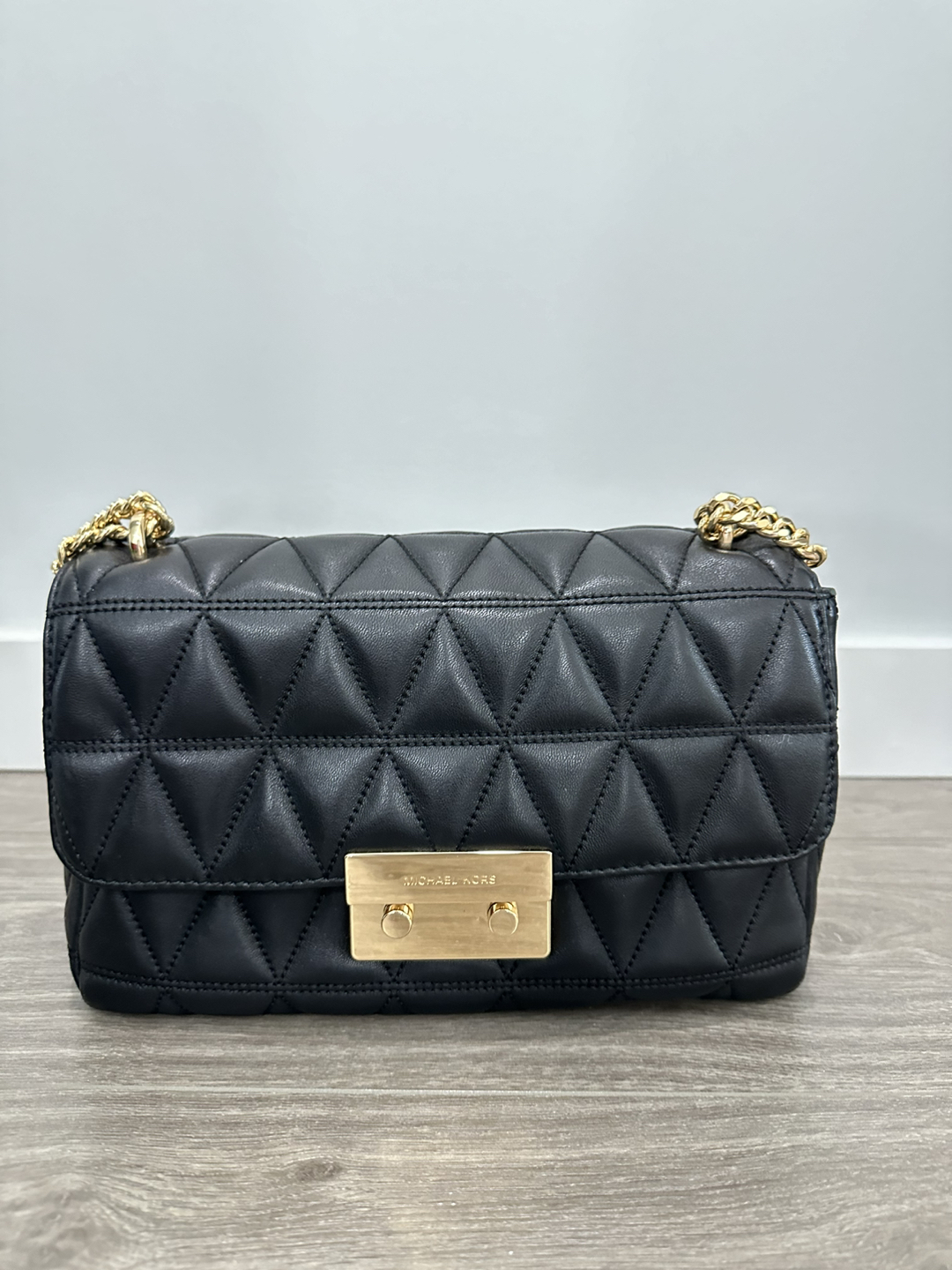 Michael Kors Sloan Chain Shoulder Bag - Black thumbnail