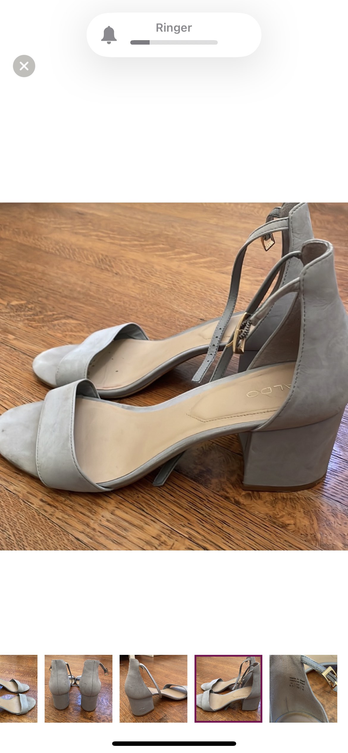 Baby blue Aldo heels image indicator(5)