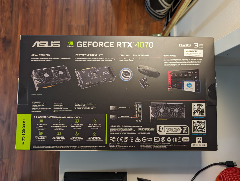 RTX 4070 12 GB OC EDITION ASUS DUAL NVIDIA GEFORCE - photo 2