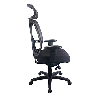 Tempur-Pedic Mesh Back Fabric Computer and Desk Chair, Black - photo 4