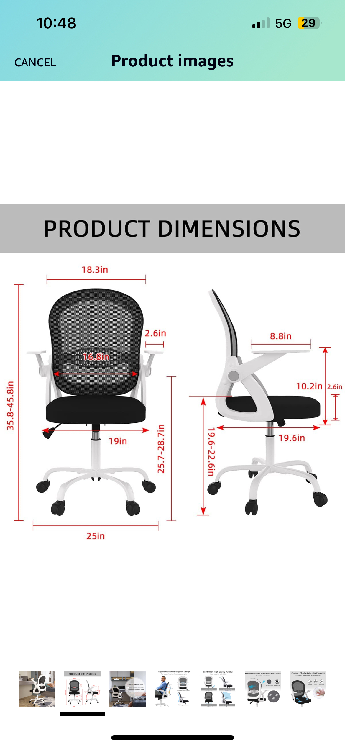 Adjustable desk chair - photo 5