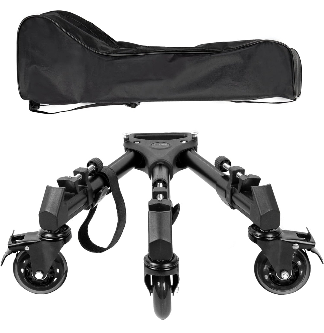 Photography Tripod Dolly, Heavy Duty with 3"