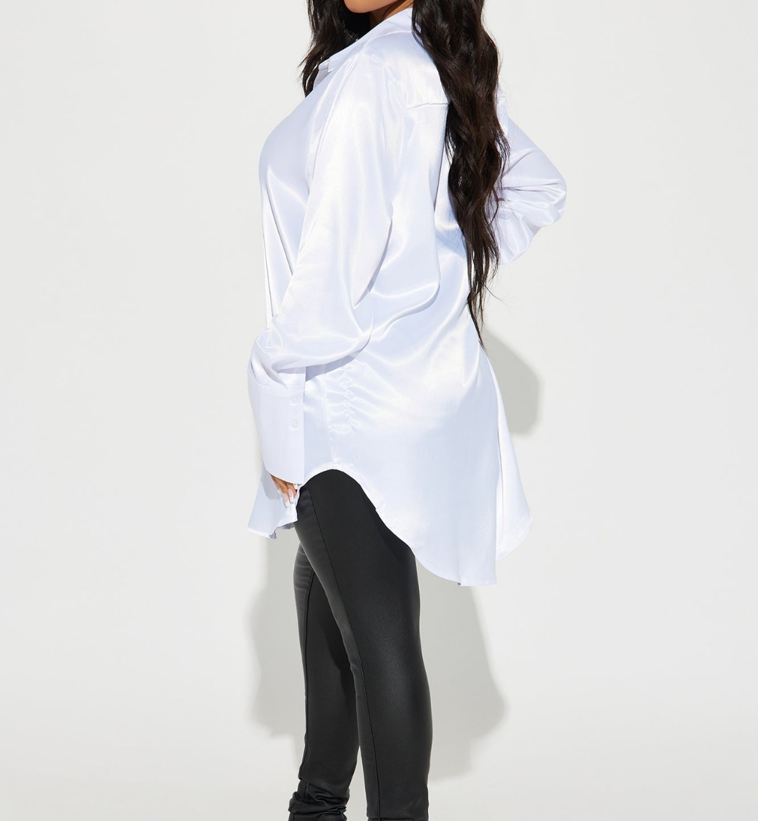 Satin shirt - white thumbnail