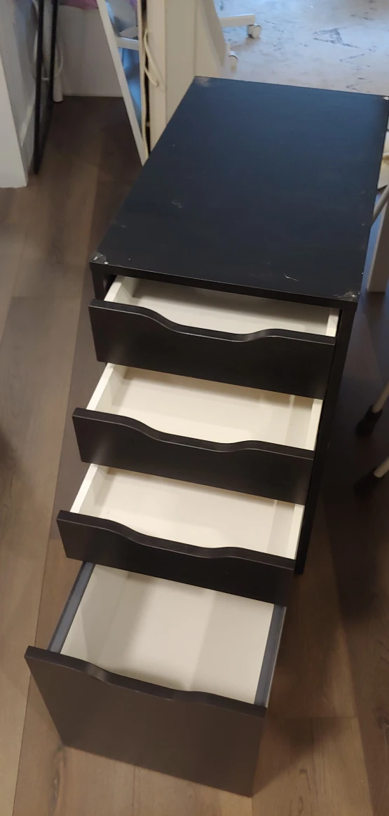 IKEA Alex drawers Black - photo 2
