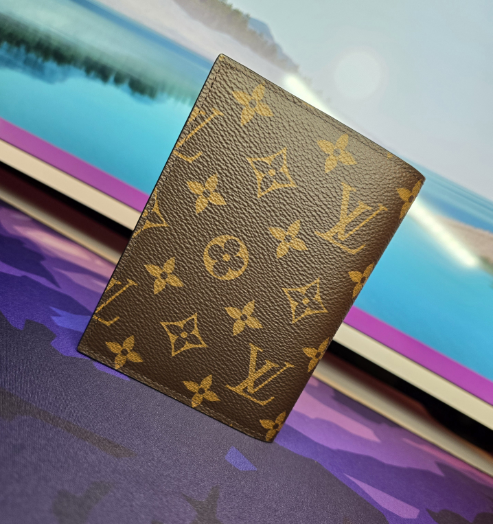 Authentic Louis Vuitton Passport Holder w/ Aruba Stamp image indicator(2)