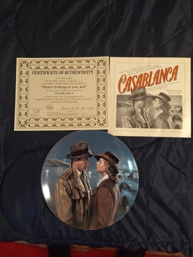 5 COLLECTOR PLATES INSPIRED BY THE MOVIE CASABLANCA image indicator(2)