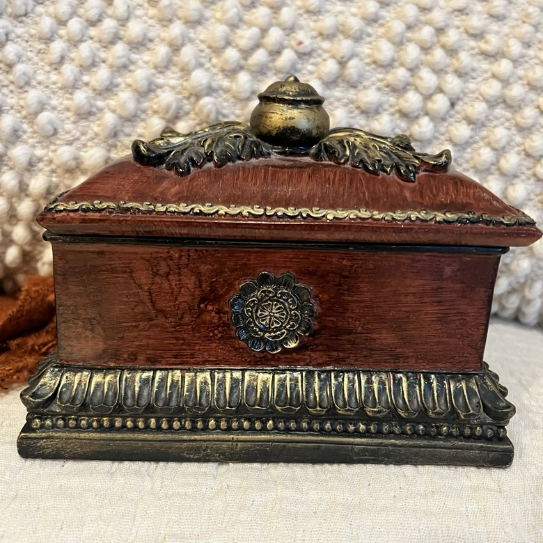 Decorative Trinket, Jewelry Box with Lid